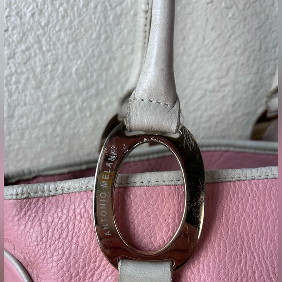 Pink Leather "Antonio Melani" Designer purse - Picture 3 of 7
